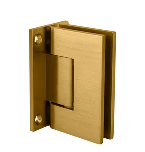 Stock Chrome Brushed Nickel Matte Black Satin Brass Geneva 037 Series Wall Mount Full Back Plate Standard Hinge