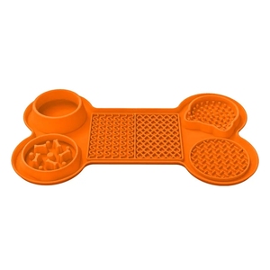 <span class=keywords><strong>Dog</strong></span> Lick Pad Knochen förmige Hunde behandlungs matte Langeweile und Angst linderung Hunde leck matten Haustier training Perfekt für Joghurt-Erdnuss butter - Product Image 1
