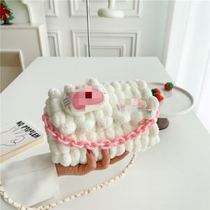 Kit <span class=keywords><strong>de</strong></span> fabricación <span class=keywords><strong>de</strong></span> bolsos hechos a mano DIY <span class=keywords><strong>para</strong></span> mujer, hilos acrílicos, materiales <span class=keywords><strong>de</strong></span> tejido, conjunto <span class=keywords><strong>de</strong></span> costura <span class=keywords><strong>de</strong></span> monedero hecho a mano - Product Image 3