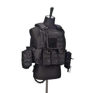 Chaleco Táctico de Seguridad Resistente Negro con Bolsillo - Product Image 2