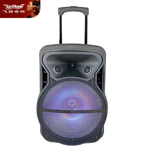 Feiyang <span class=keywords><strong>2022</strong></span> Quran lámpara móvil RGB PA LED usado <span class=keywords><strong>DJ</strong></span> sola torre de 12 pulgadas BT PORTÁTIL USB Big BIG BASS TROLLEY altavoz de audio - Product Image 3