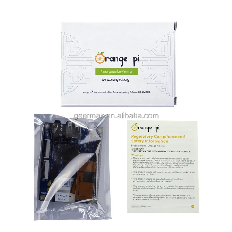 Hot Sale Orange Pi 3G-IOT-A 256MB H6 SoC A7 512MB EMMC Support 3G SIM Card BT Android 4.4 mini PC Original Development Boards