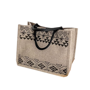 Bolsa de Compras de Yute Ecológica de Primera Calidad con Bonito Estampado, Asa Acolchada Tejida, Producto de Alta Calidad a Precio Accesible - Product Image 6