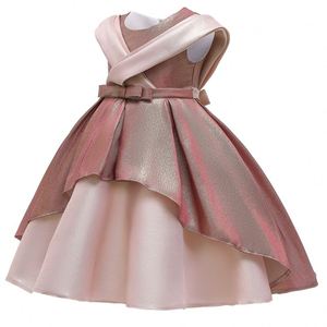 Vestido de Fiesta para Niña de 3 a 8 Años, Diseño Floral Beige, Lana, ODM, Ropa Formal Infantil L5185 - Product Image 6