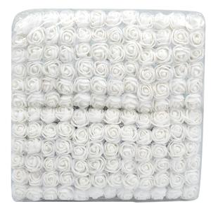 Mini <span class=keywords><strong>Rose</strong></span> en mousse artificielle PE 10 pièces, fausses fleurs décoratives de mariage, pour une couronne, prix abordable avec fil de fer - Product Image 5