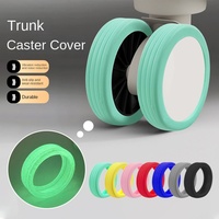 Personnalisation du LOGO, style urbain simple, protections de roues en silicone pour valises, résistantes à l'usure, réfléchissantes pour la sécurité nocturne