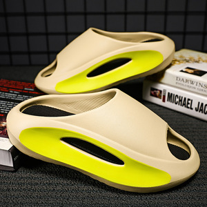 Sandales d'été pour hommes, blanches, à semelle épaisse, antidérapantes, pour la plage, chaussures injectées M9052 - Product Image 3