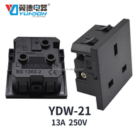 YUADON YDW-21 prise de courant britannique 3 broches britannique Schuko Snap-in laiton PC sortie de stockage prise ca industrielle courant nominal 13A