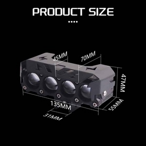 Sanvi New S004 Four Eye Spotlight Led Headlight Driving Bulb White Yellow Dual Color Led Spotlight Headlights - Product Image 5