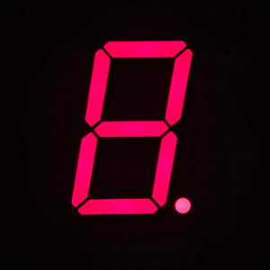 Pantalla LED de 7 Segmentos de 0.8 Pulgadas, 1 Dígito, Luz Roja, Alto Brillo, Lectura Clara, Dispositivo Electrónico Compacto, Contador de un Solo Dígito - Product Image 2