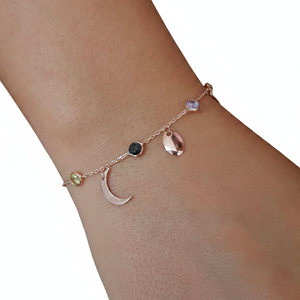 925พันเงินสเตอร์ลิงออกแบบสร้อยข้อมือเสี้ยว BSUMTB088 - Product Image 2
