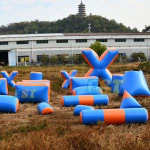 आउटडोर इंटरैक्टिव इंफ्लेटेबल एयर इंफ्लेटेबल ब्लॉकर्स शूटिंग खेल inflatable पेंटबॉल बंकर - Product Image 2