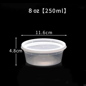 8/12/16/24/32oz 원형 식품 용기 뚜껑이있는 뜨거운 수프 생분해 성 플라스틱 PP 수프 컵 - Product Image 6