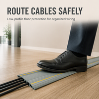 Goulotte de câblage moderne en PVC flexible, ignifuge, pour câbles électriques