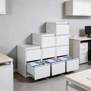 Armoires à tiroirs industrielles modernes <span class=keywords><strong>en</strong></span> <span class=keywords><strong>acier</strong></span> blanc, verrouillables, ignifuges, écologiques, mobiles et empilables pour ateliers et entrepôts - Product Image 3