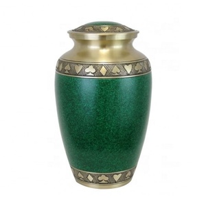 Urne funéraire moderne marron foncé, urnes funéraires en marbre, urnes funéraires en laiton, urnes funéraires en métal pour la crémation - Product Image 6
