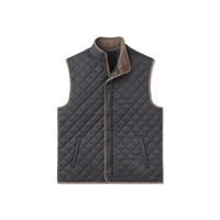 Service OEM Gilet matelassé classique avec fermeture éclair Vestes sans manches légères Gilet 100% polyester