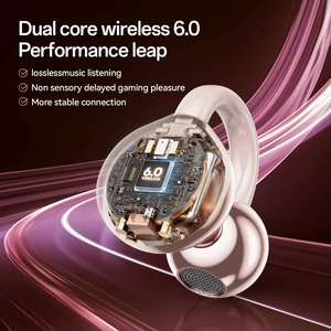 Nouveaux écouteurs sans fil M106 à clip d'oreille pour un faible délai de 6,0, idéal pour les voyages, les jeux, les sports, étanches IPX7, avec indicateur LED, type-C - Product Image 3