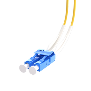 Cavo Patch in Fibra Ottica da 1m (3ft) 2 Fibre LC UPC Duplex a LC UPC Duplex Single Mode (OS2) Riser (OFNR) 2.0mm con Buffer Stretto Giallo - Product Image 3