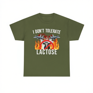 Maglietta per Intolleranti al Lattosio, T-Shirt con Meme Divertente, Regalo Gag con Humor Inapprezzabile, Magliette Sbocciate e Inadatte - Product Image 1