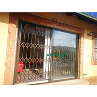 Rejas de Seguridad Retráctiles de Aluminio para Entrada, Barras Antirrobo para Ventanas, Puertas de Seguridad Retráctiles de Aluminio