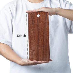 Planche à découper de cuisine en bois d'acacia, plateau de forme rectangulaire personnalisable - Product Image 3