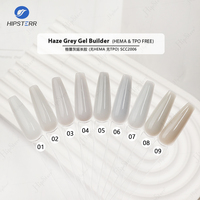Nouvel arrivage de gel gris brume constructeur autolissant gris foncé gel d'extension des ongles gris clair gel dur pour les ongles de salon de manucure professionnel