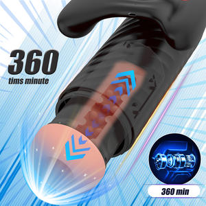 Masturbation masculine avec support vidéo pour téléphone portable La poignée de <span class=keywords><strong>jeu</strong></span> rétractable entièrement automatique vibre sucer le masturbateur - Product Image 2