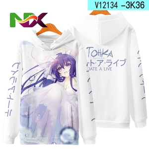 เสื้อฮู้ดอนิเมะลายพิมพ์สีดำ ดาเตะอาไลฟ์ โทคิซากิ คุรุมิ/ไนท์มาร์ล คอสเพลย์ สำหรับผู้ชาย ผู้หญิง เด็ก ขายส่ง - Product Image 6