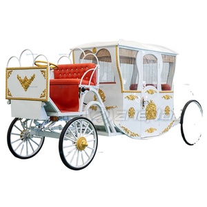 Noble Sightseeing Royal Carriage Parque de Atracciones Cenicienta Princesa Decoración del hogar Accesorios de fiesta Boda Carruaje de <span class=keywords><strong>caballos</strong></span> - Product Image 1