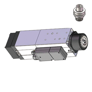 มอเตอร์แกนหมุน CNC รุ่น HQD High Speed 4.5KW HSK63F ระบายความร้อนด้วยอากาศ พร้อมระบบเปลี่ยนหัวเครื่องมืออัตโนมัติ ATC  ระบบขับเคลื่อนด้วยลูกปืน อินเวอร์เตอร์ 220V/380V 4 เฟส - Product Image 4