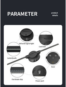 جهاز عرض هولوغرام LED بالجملة من المصنع مع تحكم عن بعد عبر تطبيق واي فاي ودقة عالية - Product Image 4