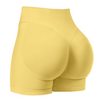 Vêtements de gymnastique sans couture, short d'entraînement, culotte taille haute sans couture, short de course en Nylon, échantillons gratuits