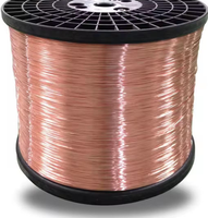 Fil de cuivre recouvert d'aluminium CCA de 0,1 mm à 6,0 mm, personnalisable pour la fabrication de câbles électroniques