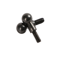 Vis à tête sphérique à filetage externe M6 M8 en acier au carbone, finition oxyde noir, sur mesure, usinées CNC, classe 10.9 12.9, directement de l'usine