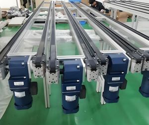 Toshine Heavy Duty Pallet Conveyor System PVC/Nylon/Stainless Steel Belts Anti-Bacterial Oil Resistant Adjustable Speed (Max - Product Image 2