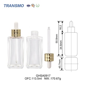 Bouteille de lotion cosmétique en verre à pompe, flacon d'attar, flacon compte-gouttes personnalisé de 100 ml, marque privée - Product Image 4