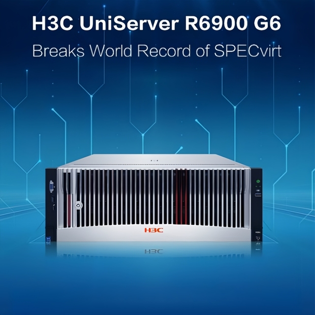 New Generation H3C UniServer R6900 G6 4U Quad-socket Intel Xeon Rack Server Barebone System Flexible Expansion Ultra Performance