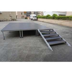 Scène portable flexible en aluminium avec montage et démontage faciles, surface antidérapante pour les événements de mariage en plein air - Product Image 1