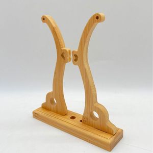 Support de ventilateur en bambou 16x4x18cm, présentoir en bois écologique de style chinois - Product Image 2