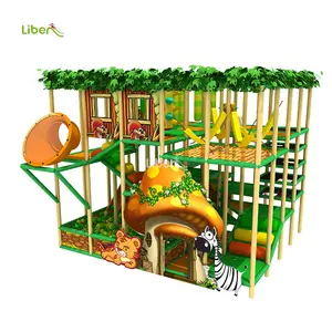 Small Latest Design Custom Animal Cartoon Theme Indoor Playground Equipment Mushroom Playhouse For Kids With Ball Pool