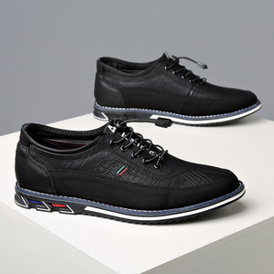 Waterproof Men's <b>Work</b> Slip-On <b>Shoes</b> Anti-Slip PU Leather Upper Dressy Office Career Loafers <b>Comfort</b> Hard-Wearing All Seasons - Product Image 3