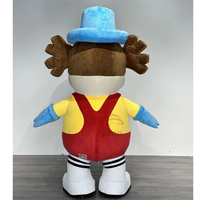 Nouveau costume de mascotte de clown de cirque adulte gonflable tenue de danse-performance colorée pour les clowns professionnels et les artistes de l'événement