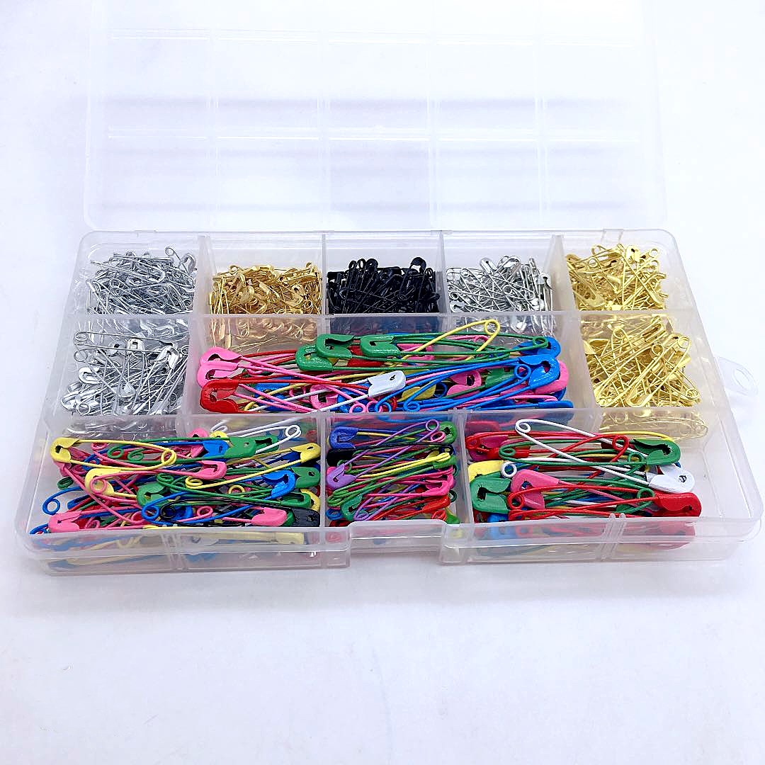 Канцелярские яркие разноцветные булавки для одежды