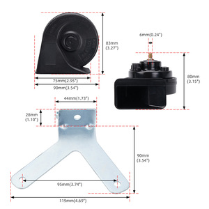 Ford Car Horn 12V <b>Plastic</b> Replacement For 2010-2014 <b>Edge</b> - Product Image 2