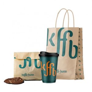 Muestra Gratuita de Bolsa de Papel Kraft Marrón Personalizada para Empacar Hamburguesas, Sushi, Ensaladas, Pizza y Gelatina - Impresión Offset Hecha a Mano - Product Image 4