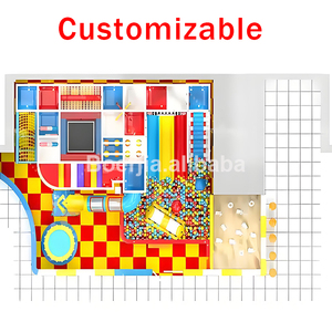 Libro di fiabe a tema bambini attrezzature parco giochi al coperto per i bambini con pannelli di gioco di carattere morbido e labirinto - Product Image 4