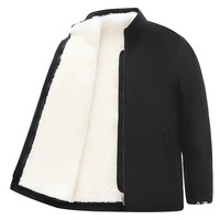 Veste en cuir d'hiver pour homme, coupe ample, en véritable peau de mouton intégrée