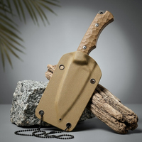 Couteau de chasse portable Meiji G10 à lame fixe en acier 3cr13, couteau de camping professionnel pour la survie en forêt, OEM