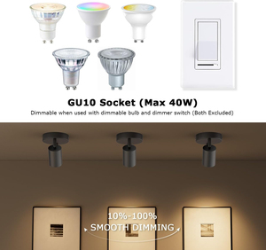 Modern High Quality 20W COB <b>LED</b> Track <b>Light</b> Aluminum E27 Base Tri-Color Adjustable Dimmable CRI 80 AC110-265V - Product Image 4